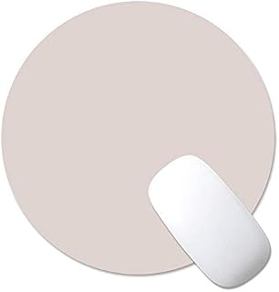 ProElife Premium Round Mouse pad Slim PU Leather Mousepad Mice Mat Dual-used for Home/Office/Business Magic Mouse and Wired Wireless Bluetooth Mouse, Noise-reduction/Waterproof (Gray/Silver)