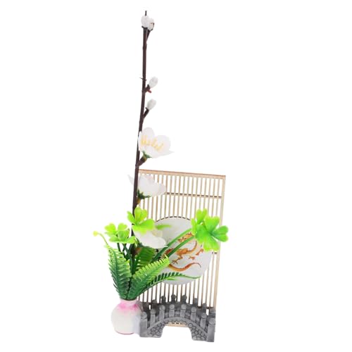 Alipis Decoraciones enchapadas de sashimi plato de sushi de sushi placa de servicio de sushi fiesta para decoración de plato de sashimi adornos de flores falsas el plastico