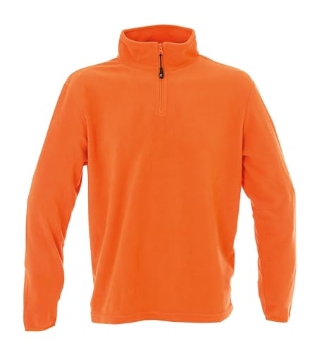 CHEMAGLIETTE! Felpa Pile Mezza Zip Uomo - Felpe da Lavoro Collo Alto Micropile Poliestere, Maglia Tuta Felpata Invernale Maglie Senza Cappuccio Tinta Unita, Modello Mal