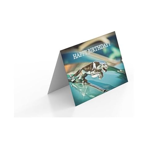 Happy Birthday Jaguar Card with Envelope Cover
