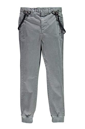 Pantalon élastique Mek enfant 8 ans gris pour l'école et les sorties en famille