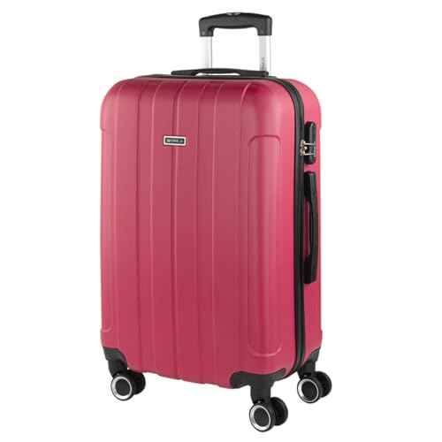Itaca - Maletas De Viaje Medianas - Maleta Mediana 4 Ruedas - Maletas Medianas De Material Abs Resistentes Y Ligeras - Maleta De Viaje 20kg, 65cm - 771160, Fresa Itaca - Maletas De Viaje Medianas - Maleta Mediana 4 Ruedas - Maletas Medianas De Material Abs Resistentes Y Ligeras - Maleta De Viaje 20kg, 65cm - 771160, Fresa