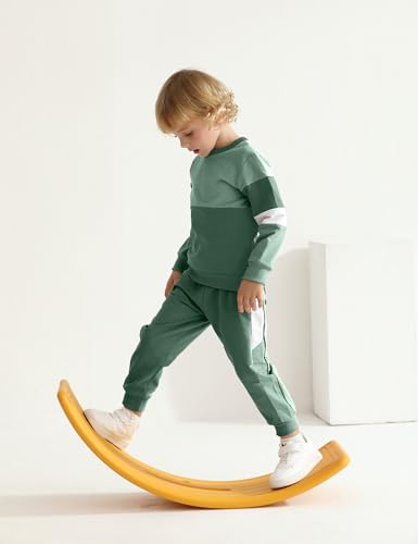 Image of Toddler Boy Clothes Long Sleeve Hoodie Sweatsuits Tops and Pants 2Pcs Boys Fall Winter Outfits Set