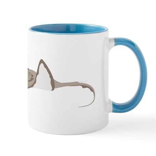 Taza de cerámica 11 oz CaféPress Ocean Stingray miniatura 1