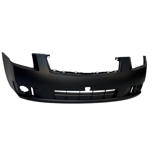 Image of FitParts Compatible with Nissan Sentra 2007-2009 Front Bumper Cover | Primed, With Fog Light Holes, Ready to Paint, OEM 62022ET32J, NI1000241