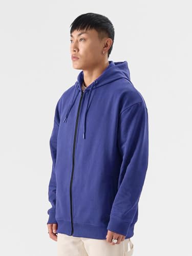 Image of LAZYCHUNKS Men's Zipper Hooded Sweatshirt | Premium Full Sleeve Hoodie Jacket with Front Zip & Pockets | Stylish Winter Wear, Warm Casual Sportswear for Men
