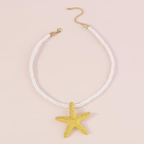 Sora Tuki Gold Starfish Earrings Stud Silver Starfish Necklace for Women Gold Beachy Earrings Beach Necklace Summer Jewelry4