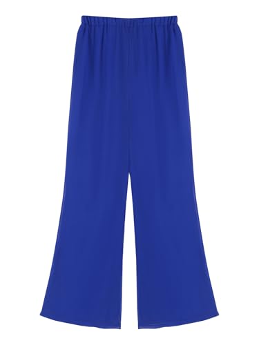 Choomomo Wide Leg Dress Pants for Women Elastic High Waist Solid Chiffon Dressy Trousers3