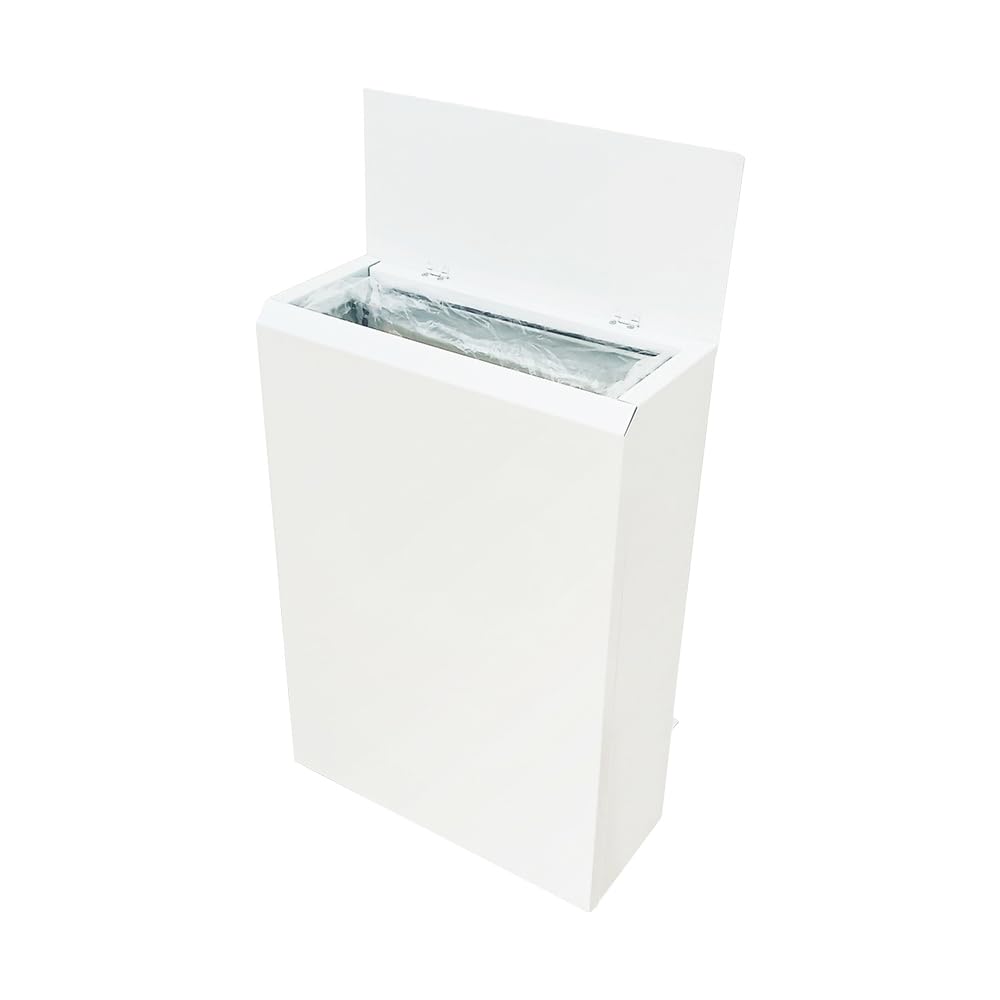 薄型　スチール　ダストボックス　2分別　ホワイト　ゴミ箱 Amazon | スチール製フラップ式ダストBOX 2分別 ＜SA＞ 有効活用