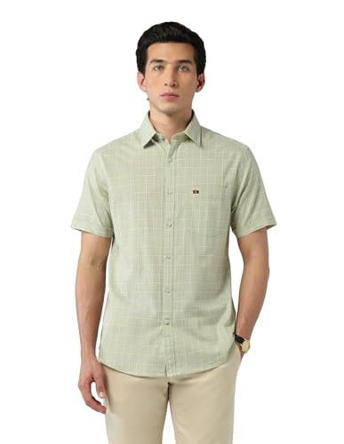 Image of AD by Arvind Modern Slim Fit Tartan Checked Shirt