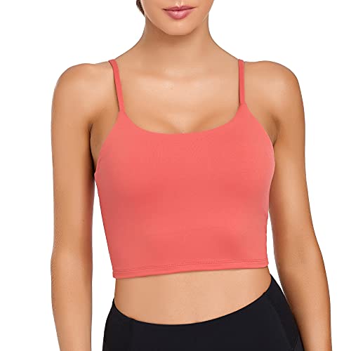 Image of Lemedy Women Padded Sports Bra Fitness Workout Running Shirts Yoga Tank Top