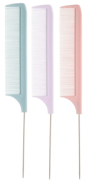 Peines con cola Diane 8", pack 12 colores surtidos miniatura 2