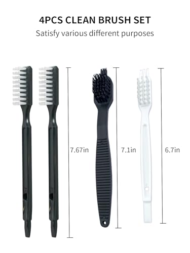 Image of Juicer Cleaning Brushes Compatible with Omega 8006, VRT, 8004 8003 VERT VRT350 VRT330 Masticating Juicers Replacement Cleaner, HD Bristles (4 Brushes)