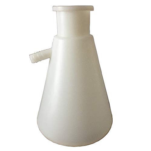 Polypropylene Plastics 1000ml Filtering Flask,Standard Joint #34/35 Bucnher Filtration Autoclavable PP Bottle