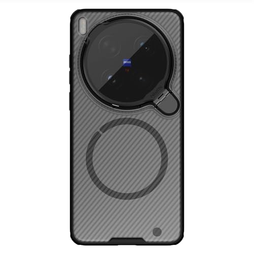 Image of CamShield Prop Magnetic Case for Vivo X300 Ultra | Compatible with MagSafe | Clear PC Camera Lens Cover Bracket | Shockproof Slim Back Cover with Foldable Stand | Anti-Scratch Phone Case - Transparent