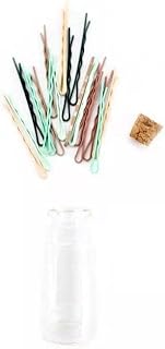 Glass Bottle of 18 Mini Sleek Bobbies