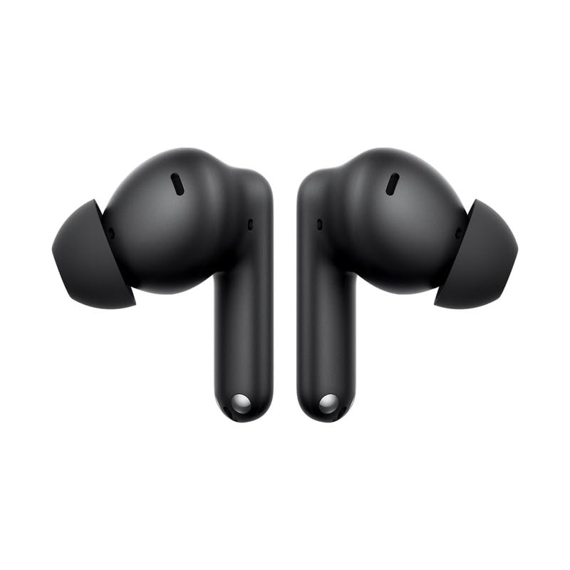 Image of 3r Earbuds for OnePlus Earbuds with Mic, 12.4mm Drivers, Playback:Upto 58hr case,4-Mic Design, IP55 Rating, TWS Ear Buds with mic(Black.SHT)