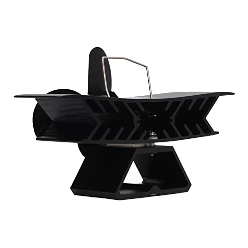 PAREKS Thermoelektrischer Lüfter, geräuscharmer, wärmebetriebener Ofenlüfter aus Legierung, automatischer Start, einstellbare Geschwindigkeit, reduziert den Kraftstoffverbrauch for zu Hause – Bild 4