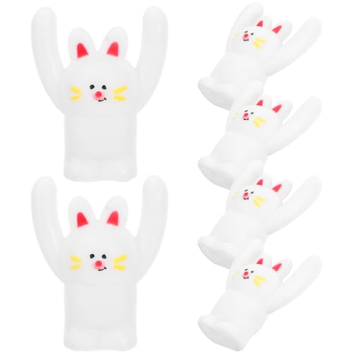 DIYEAH 6pcs Cartoon Bunny Photo Holders Cute Photo Clip Decorations for Desk Office Home Decor Wedding Place Card Holders