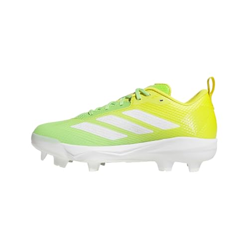 adidas ���f�B�[�X Adizero Instict 2.0 TPU �L�����f�B�\�t�g�{�[���X�j�[�J�[, Lucid Lime/White/Yellow, 24.0 cm