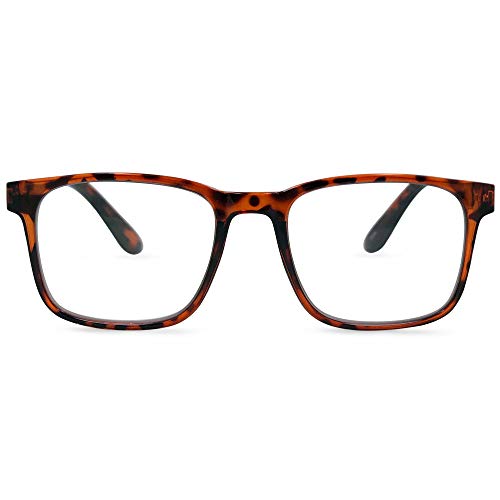 In Style Eyes Apollo Lightweight Polychromatic Reading Glasses, Provide Full Lens Magnification, Lenses Transition from Clear to Black, Tortoise, 2.0x