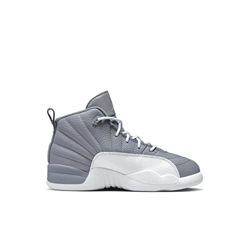 Little Kid's Jordan 12 Retro Stealth Stealth/White-Cool Grey (151186 015) - 11.52