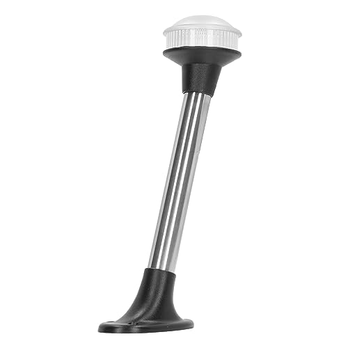 Aramox Lumière LED Marine PC en Acier Inoxydable, 360 Degrés, 2nm Visible, IP65, 12V, 24V, 3W, pour Bateau, Yacht, Ponton, Navigation, Utilisation Arrière