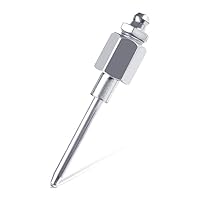 TOYMIS Fettnadeldüse, 0,3cm Airbrush Nadeldüse mit Gehärtetem Stahlkopf Schmalem Nadel Schmieradapter mit Gewinde zum Schmieren von Spül und Hydraulikarmaturen