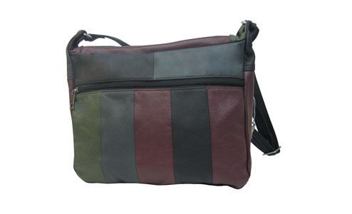 Roma Leathers 7082 Multi Color Genuine Leather Locking Concealed Purse2