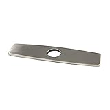 BWE Sink Hole Cover Deck Plate Matching Kitchen Sink Faucet Single Hole or Bathroom Faucet 1-3 Hole Brushed Nickel 10 Inch Escutcheon Stainless Steel Faucet Plate Basin Vanity Sink Commercial