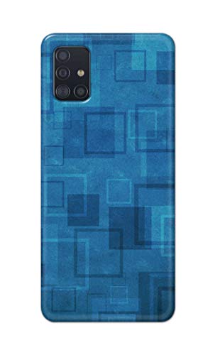 Image of Printed Hard Back Cover Case for Samsung Galaxy M31s Back Cover (Plain Azure Blue) -702