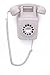 GPO 746 Wall-Mounted Push-Button Retro landline Phone - Curly Cord, Authentic Bell Ring - Ivory