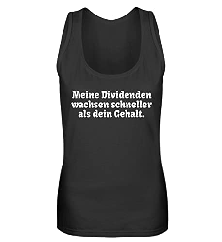Croissance de dividende t-shirt noir L contre l'inconfort des bureaux