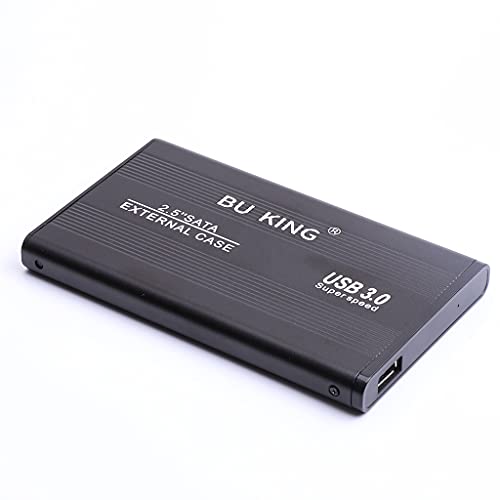 Boîtier de disque dur externe 250 Go nomade, stockage en aluminium noir pour télétravail