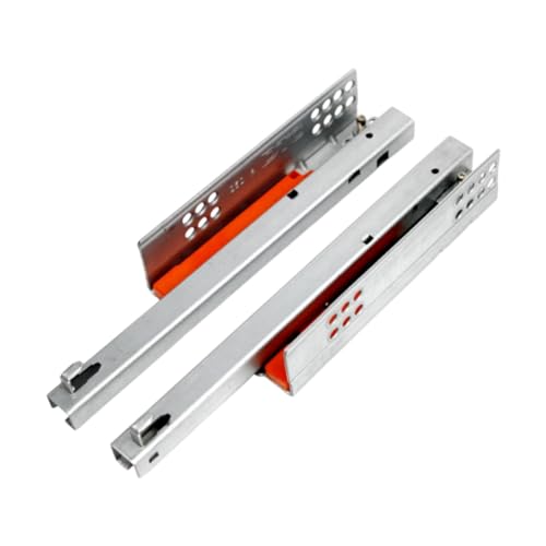 KQFCAZRE 引き出しスライド アンダーマウント ヘビーデューティー ボトムサポート取り付けパーツ 家具用ソフトクロージャー 2個, 長さ30cm