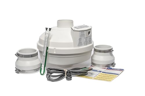 Image of Festa AMG Prowler Radon Fan - 4 inch Installation Kit - Quiet and Energy Efficient Radon Mitigation Inline Fans - High Performance 3 inch Duct Fan