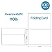 Ohuhu Blank White Cards and Envelopes 100 Pack - 4