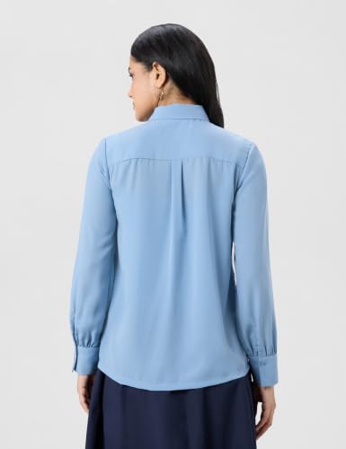 Image of Symbol Premium Women's Polyester Bow Tie Top (Regular Fit | Solid | Desk-to-Dinner) (Available in Plus Sizes)