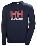 De alta calidad. Helly Hansen HH Logo Crew Sudadera, Hombre, Azul (Azul Navy 597), S
