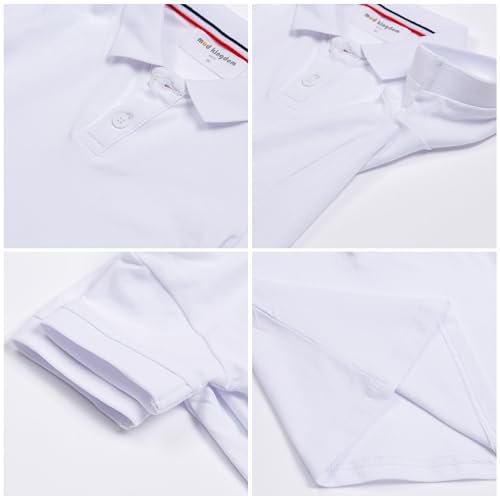 Image of Mud Kingdom Boys Polo Shirt Short Sleeve School Uniform Pique Polo Summer