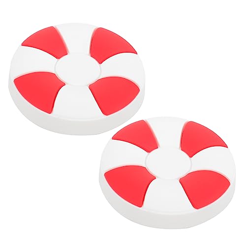 DOITOOL Ocean-Inspired Lifebuoy Handles Soft Plastic Cabinet Drawer Pulls for Boys Girls