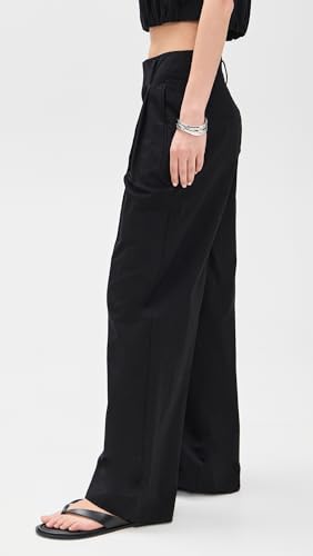 Vince Women's High Rise Pleated Wide Leg Trousers4