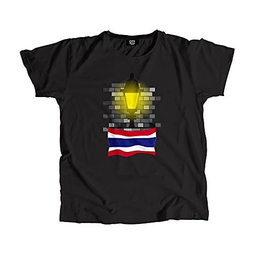 T-Shirt Thailand Street Lamp Bricks Confortable et Anti-Déformation