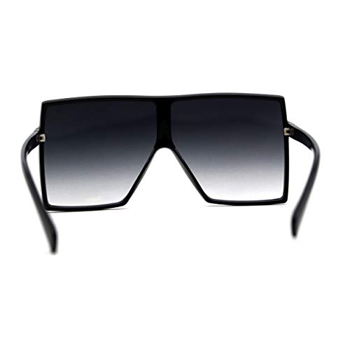 SA106 80s Squared Rectangular Thin Plastic Oversize Sunglasses4