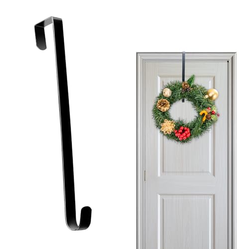 Doyime �N���X�}�X���[�X�t�b�N �ԗփn���K�[ �N���X�}�X�̑����t�b�N ���� �� �� �X�q �h�A�|���p �h�A�n���K�[ ���t���ȒP �ȃX�y�[�X �j���̑��� �S��38cm �u���b�N