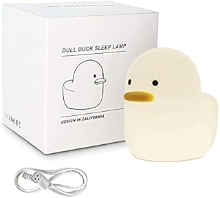 ooazbhy Dell Duck Sleep Lamp,Cute Kids Lamp,Night Light LED Touch Control Chargeable Bedside Table Lamp,Warm Light Stepless Adjustment for Baby Kids Bedroom,Camping