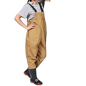 Vissen Waders Broek For Mannen Vrouwen Jacht Borstwaders Met Laarzen Waterdicht (Color : A, Size : 41 EU)