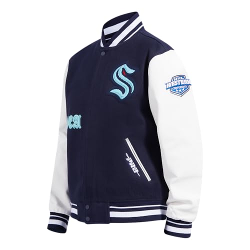 Image of Pro Standard Mens NHL Old English Varsity Jacket