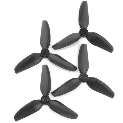 Hélice à 3 pales 1.5mm pour drone FPV T3X3X3 3030 en pack de 10 paires noires