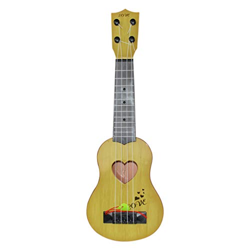 Ukulélé Jouet pour Enfants, Débutant Classique Ukulélé Guitare Jouet Éducatif Instrument Instrument de Musique Jouet, 4 Cordes Guitare Ukulélé Xylophone Jouets pour Cadeau D'anniversaire De Noël (B)